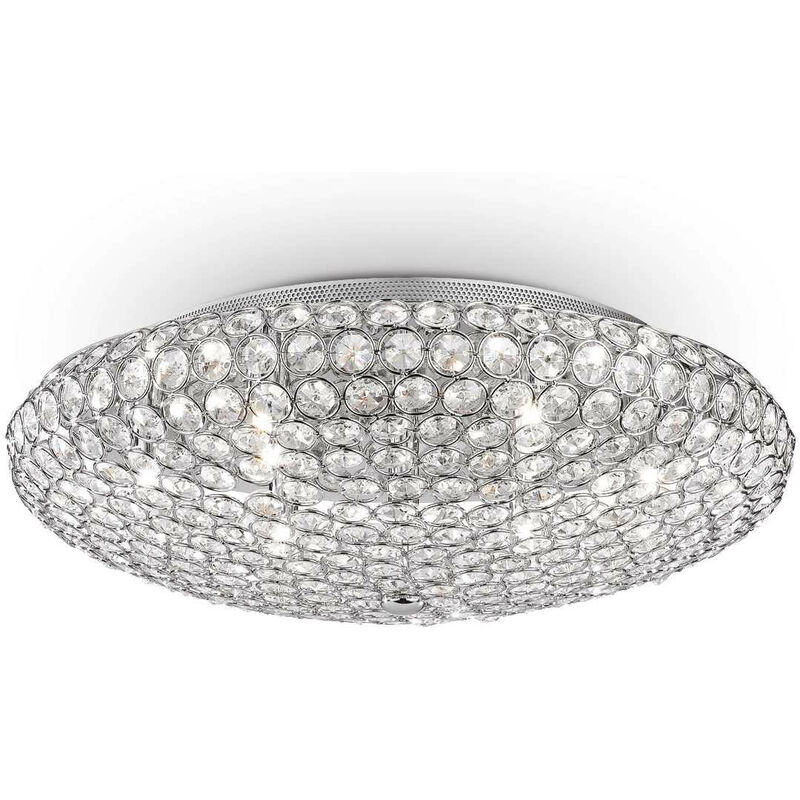 

Ideal Lux King - Luz de empotrar grande de interior de 9 luces Cromado, G9