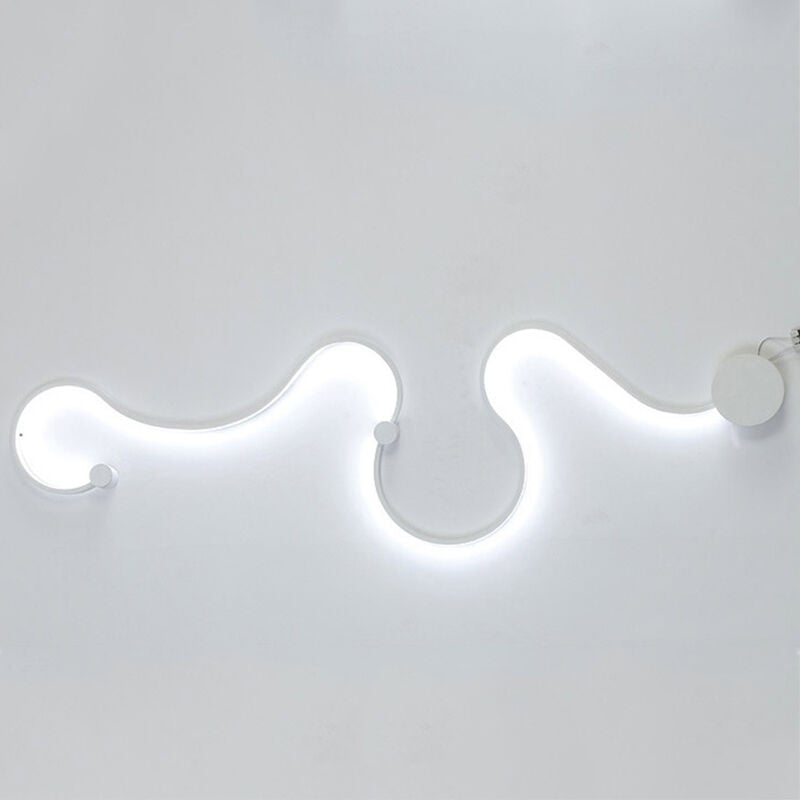 

Lampara de techo de acrilico LED de estilo moderno, luz de decoracion de lampara de pared,Blanco, D Luz blanca