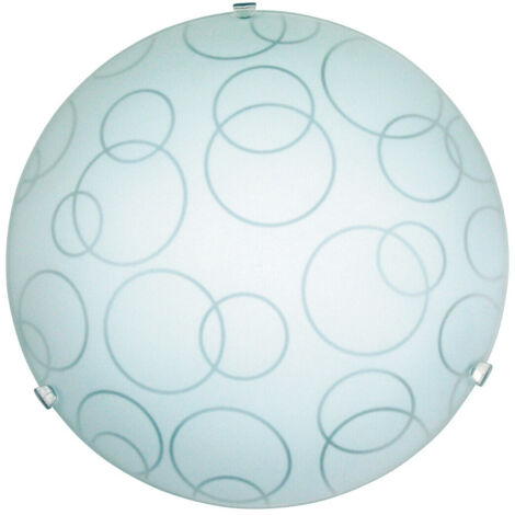 Lámpara de techo de cristal 25 cm E27 1x60W blanca redonda Ada 1843 Rabalux