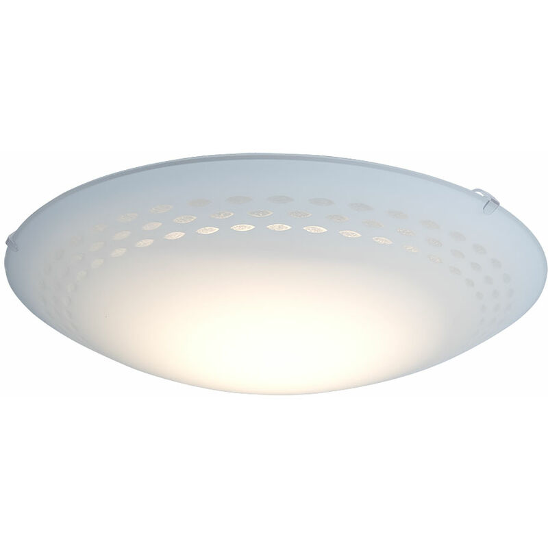 

Lámpara de cristal con diseño de pared de techo LED, iluminación de dormitorio de sala de estar blanca satinada Eglo 93277