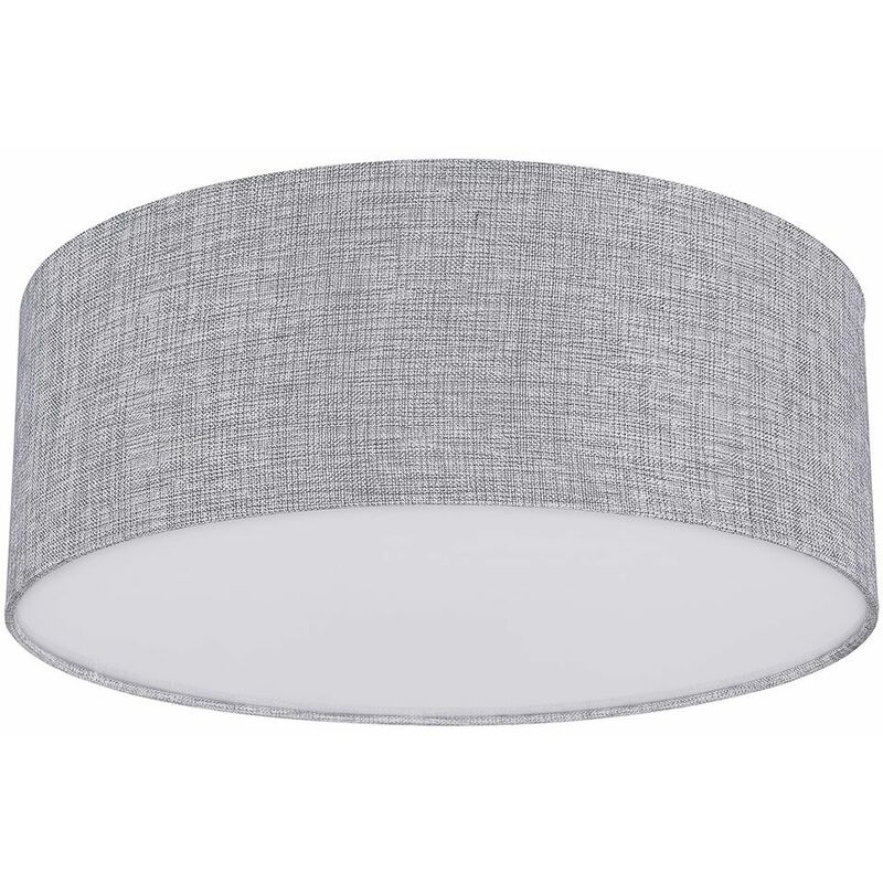 

Lámpara de techo de diseño, foco textil, salón comedor, altavoz bluetooth de 5 vatios, gris claro Globo 15185DL