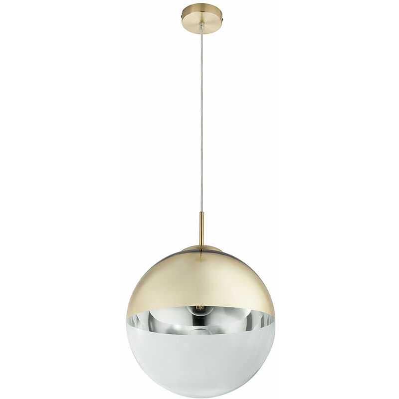 

Lámpara colgante de techo diseño de bola salón comedor iluminación lámpara colgante de vidrio ORO en un juego que incluye bombillas LED