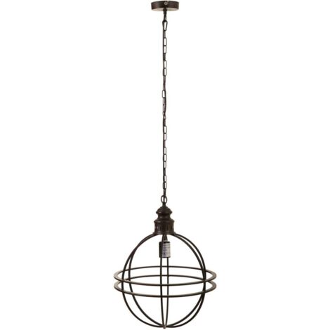 Lámpara de techo de metal dorado 38.5x38.5x49.5