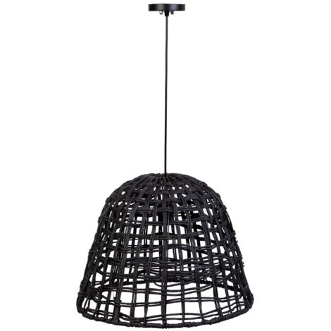 Lámpara de techo de papel negro, d48,5x36h cm
