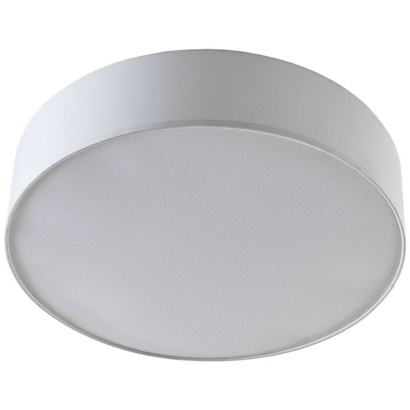 

Lámpara de techo de tela Gordana en blanco, 57 cm