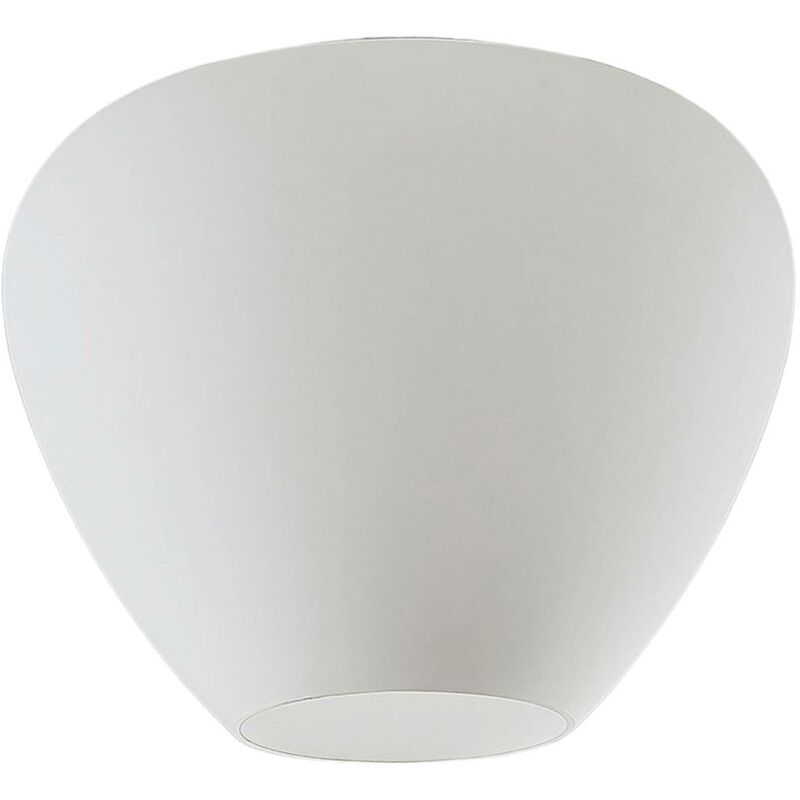 

Lámpara de techo de vidrio Bibiane, blanco opal
