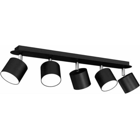 Lámpara de techo DIXIE BLACK 5xGX53
