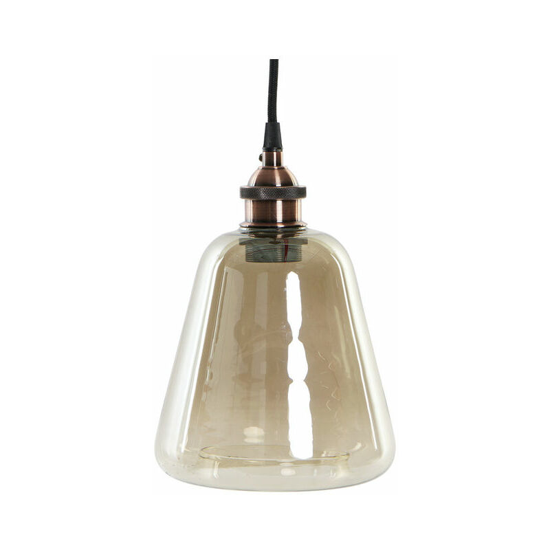 

Lámpara de Techo DKD Home Decor Ambar Metal Cristal (16 x 16 x 25 cm)