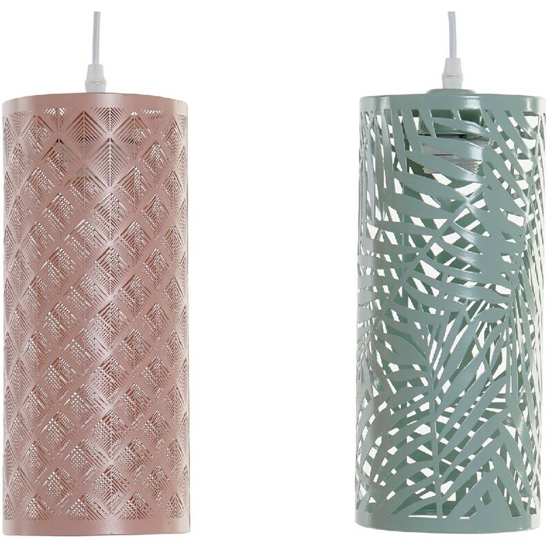 

Lámpara de Techo DKD Home Decor Metal (2 pcs) (13 x 13 x 118 cm)