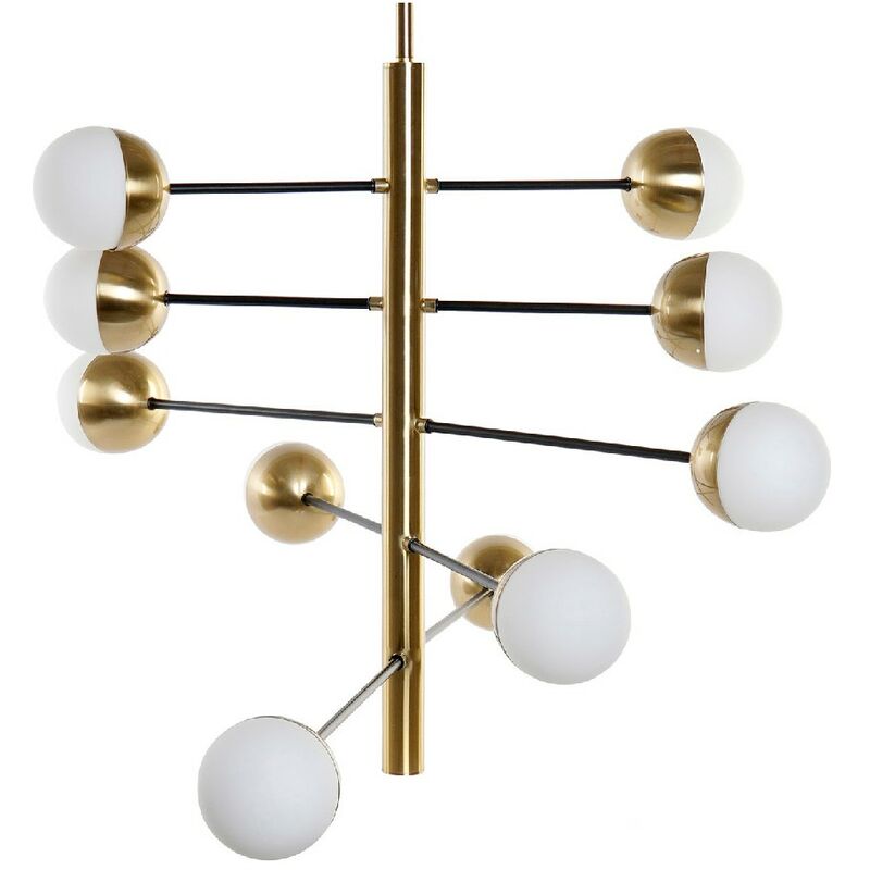 

Lámpara de Techo DKD Home Decor Metal Cristal (45 x 52 x 103 cm)