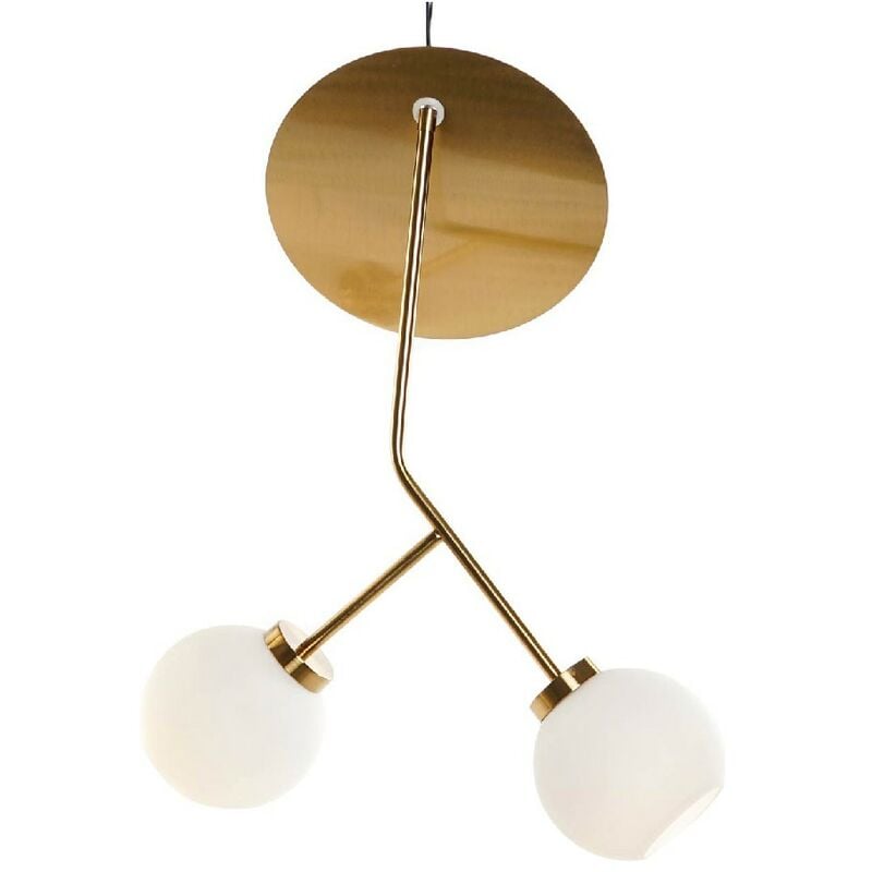 

Lámpara de Techo DKD Home Decor Metal Cristal (50 x 50 x 50 cm)