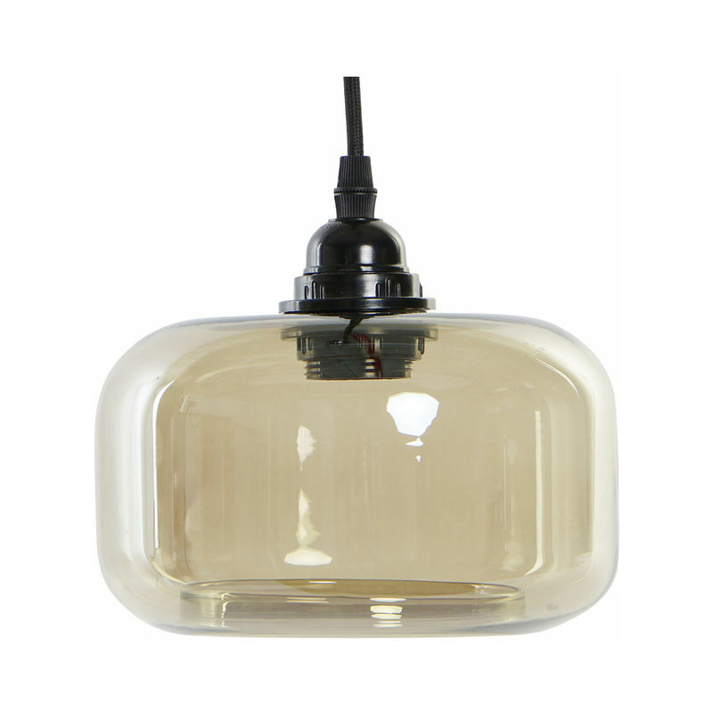 

Lámpara de Techo DKD Home Decor Negro Ambar Metal Cristal 220 V (18.5 x 18.5 x 18 cm)