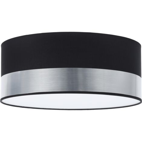 LÁMPARA DE TECHO ELEGANCE PLEXI CROMO NEGRO 40CM E27