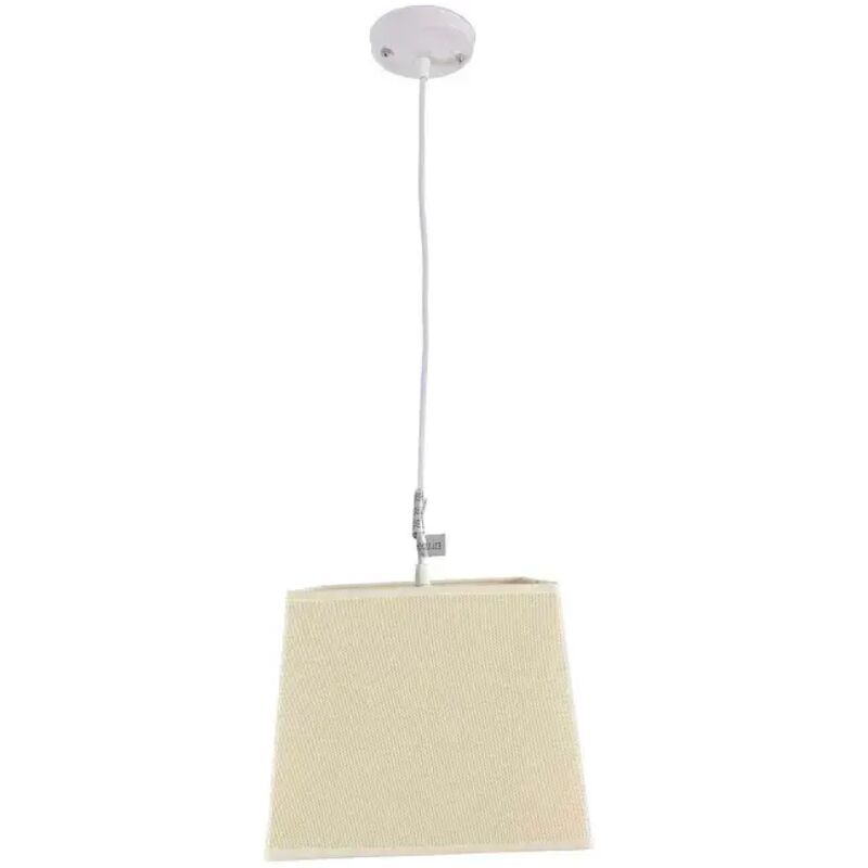 Lámpara de techo en tela (25 x 25 cm) - Beige