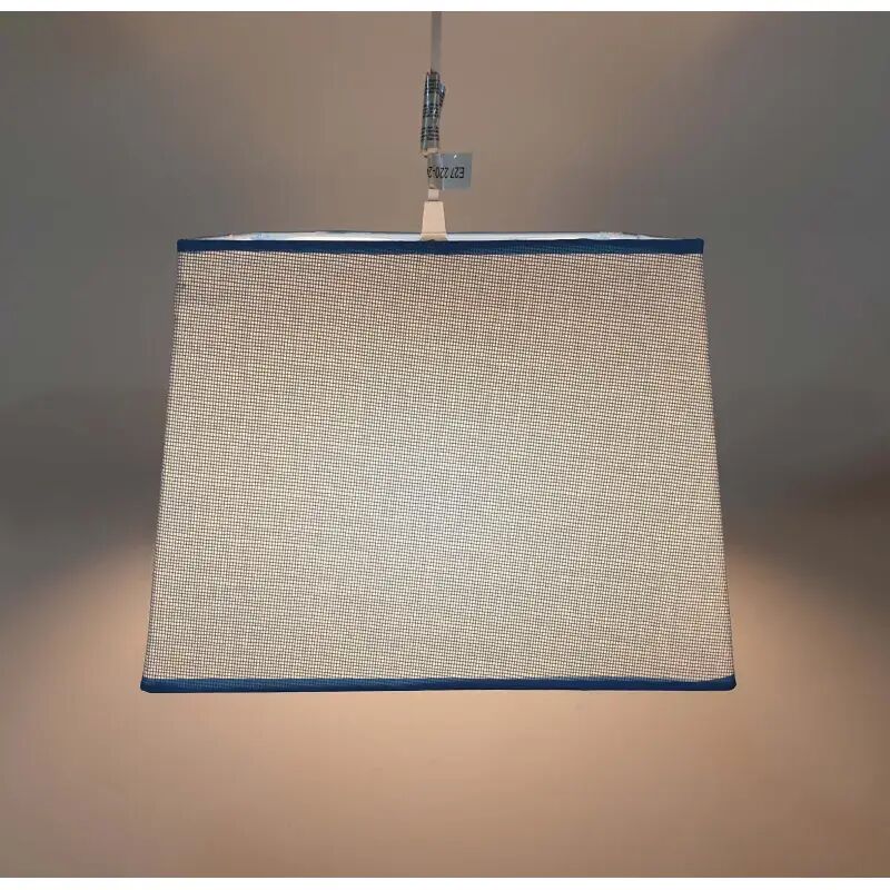 Lámpara de techo en tela (30 x 30 cm) - Azul