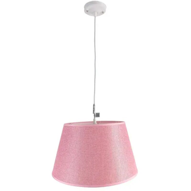 Lámpara de techo en tela (Ø38 cm) - Rosa