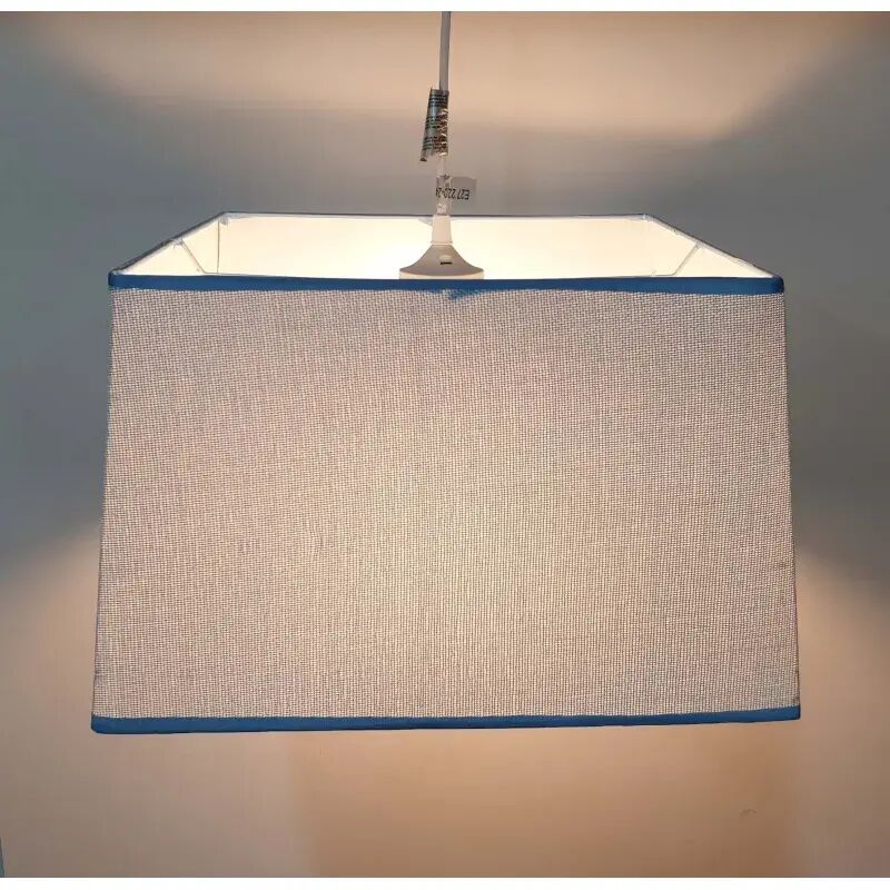 Lámpara de techo en tela (40 x 40 cm) - Azul