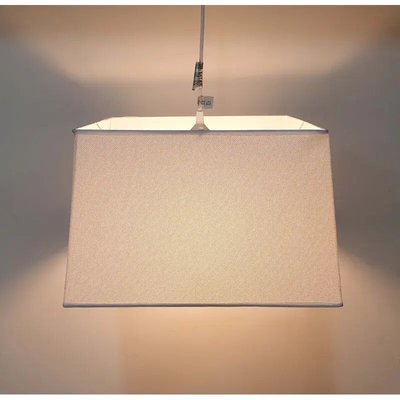 Lámpara de techo en tela (40 x 40 cm) - Blanco