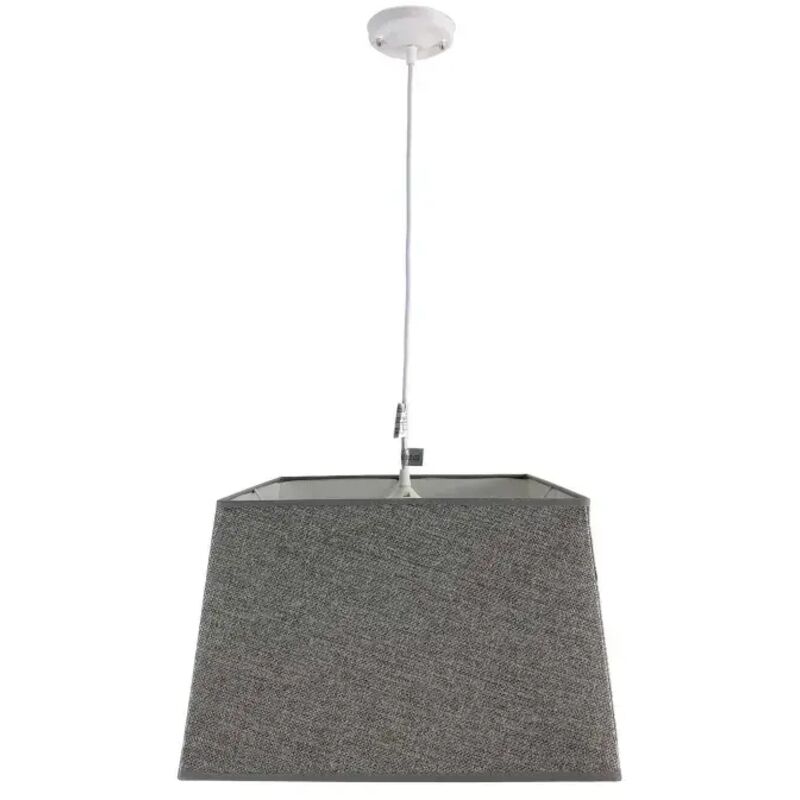 Lámpara de techo en tela (40 x 40 cm) - Gris