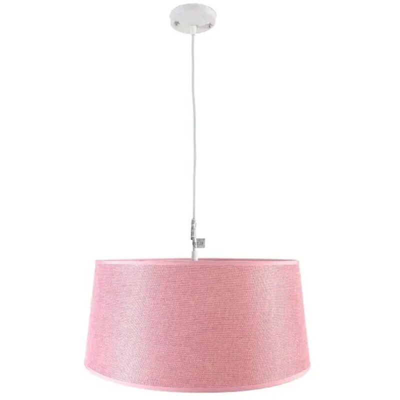 Lámpara de techo en tela (Ø45 cm) - Rosa
