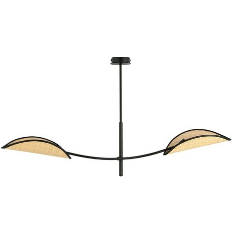 Lámpara de techo Flik Ratán (2 luces)