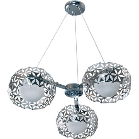 Lámpara de Techo FLORAL 3xG9 62d Cromo