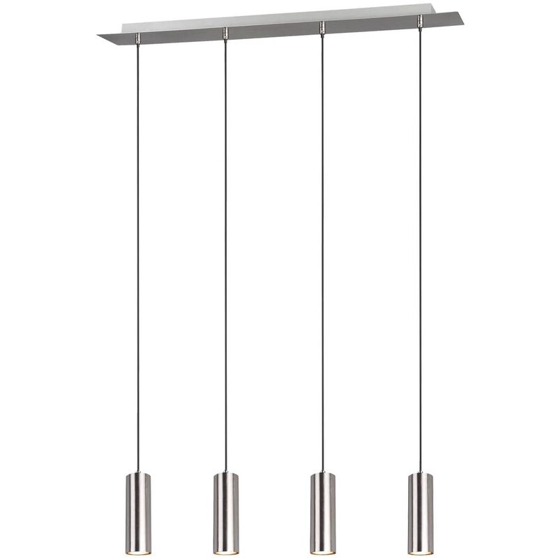 

Lúzete - Lámpara De Techo Grafton 4 Luces Níquel Mate