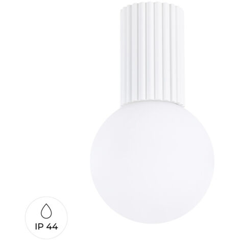 Lámpara de techo Halo blanco aluminio/vidrio 1xG9  12cm Sollux