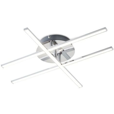 Lámpara de techo I Placa LED 3 x 12,5 W I Lampara de salón moderna I Luz Blanco Natural 3.000K 1150LM I Iluminación interior para Dormitorio Cocina Sala de Estar Comedor Pasillo