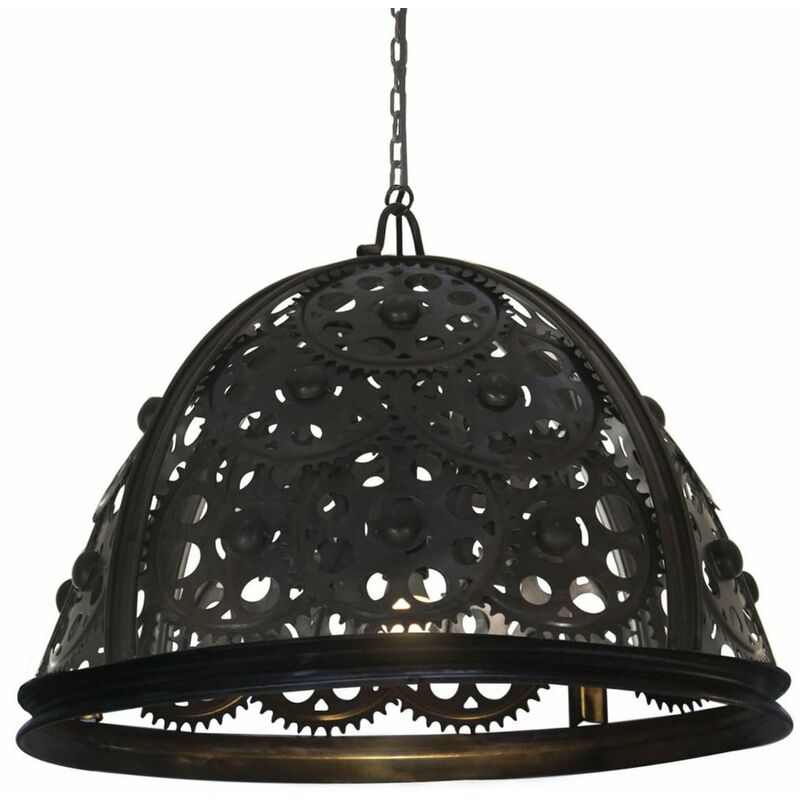

Lampara de techo industrial diseno de rueda dentada 65 cm E27