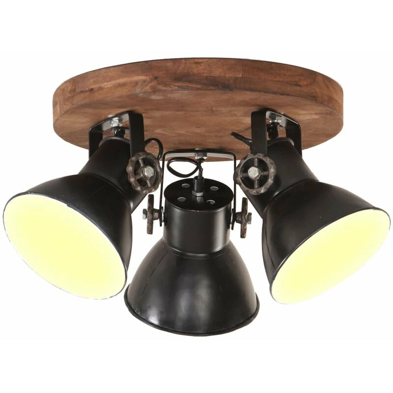 

Lampara de techo industrial negro 25 W 42x27 cm E27