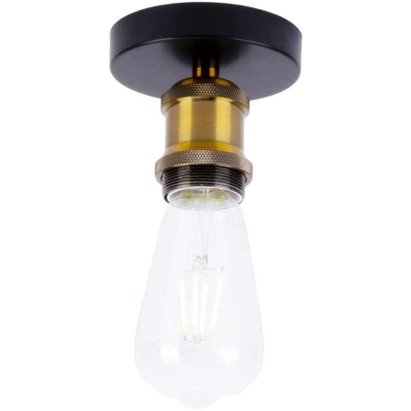 

Lámpara de Techo Industrial Retro E27 Lámpara de Techo Simple Lámparas de Colgar Vintage para Sala de Estar Dormitorio Pasillo