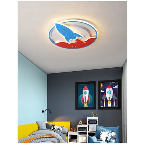 Lámpara de techo infantil LED araña avión nube cohete nuevo