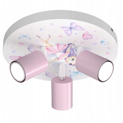 LÁMPARA DE TECHO INFANTIL PARA NIÑA HADA LED PULIDA GU10