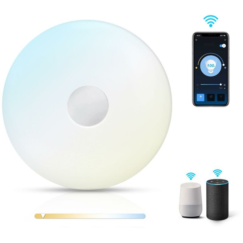 

Lampara de techo inteligente LED 18W WIFI CCT