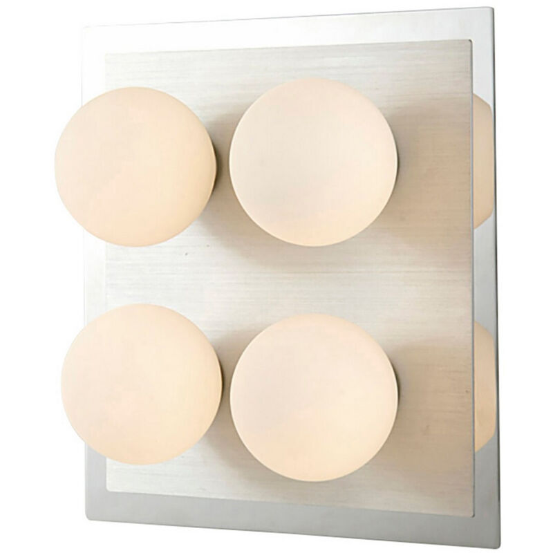 Inspired Globe Lámpara de techo empotrada IP44 G9 4 luces G9 en cromo pulido y aluminio