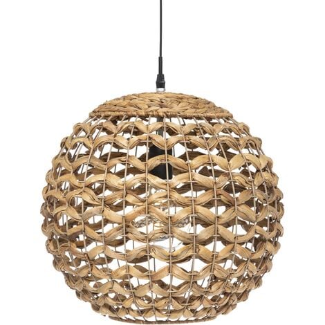 Lámpara de suspensión «Sand» - fibra natural D38 cm - Atmosphera créateur d'intérieur