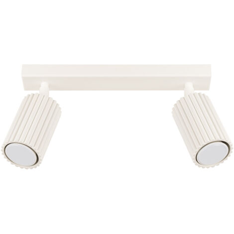 Lámpara de techo Karbon beige aluminio 2xGU10  30cm Sollux