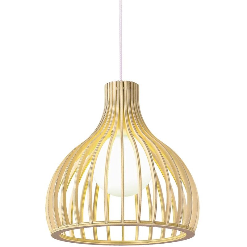 

LÁMPARA DE TECHO KERSTIN MADERA 23CM - Lúzete