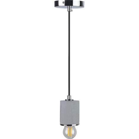 Lámpara de Techo - Lámpara Colgante - Metal y Hormigón - Felippo Silver