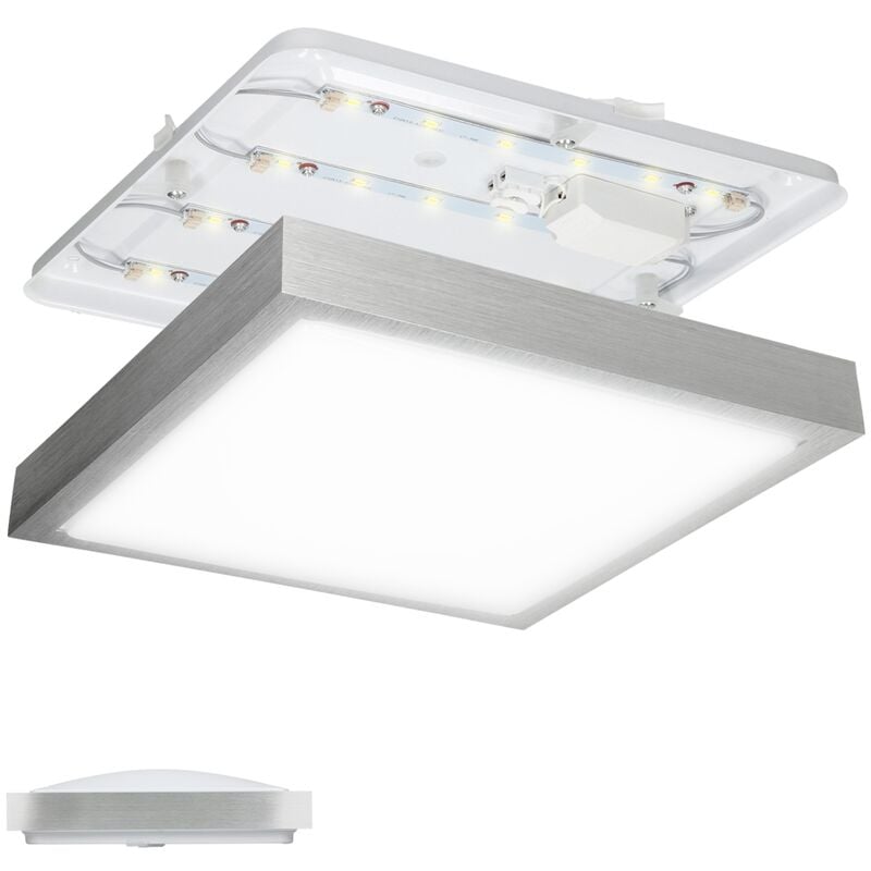 

Lámpara de techo LED 12W luz del panel plafón lámpara dormitorio cuadrado blanco