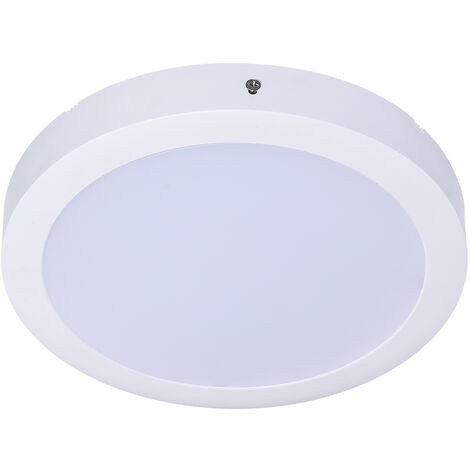 KINGSO Lámpara de Techo LED 23CM Luz Redonda 5000K Panel de IP54 para Baño Cocina Sala de Estar Lámpara de Pared 1700LM