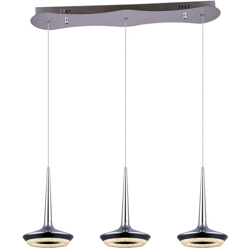 

Lúzete - Lámpara De Techo Led 3 Luces Chantal 27W Barra Cromo