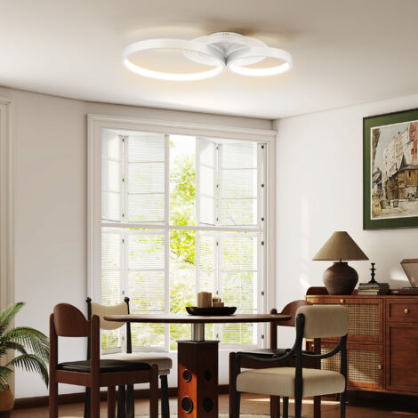 Lámpara de Techo LED 40W 3000 K/4000 K/6500 K para Dormitorio Salón Cocina Comedor Blanco