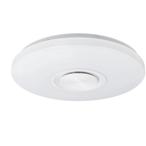 Lámpara de techo LED colorida con control remoto por aplicación Sasicare, altavoz de música moderno