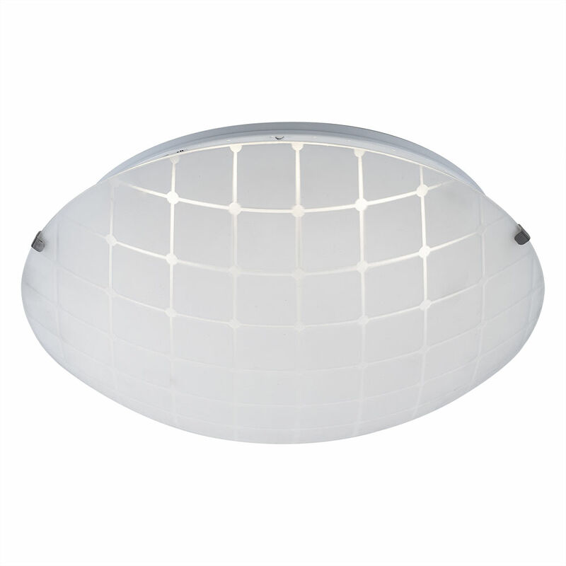 

Globo - Lámpara de techo LED, foco cromado, iluminación para sala de estar, lámpara de vidrio redonda 40450