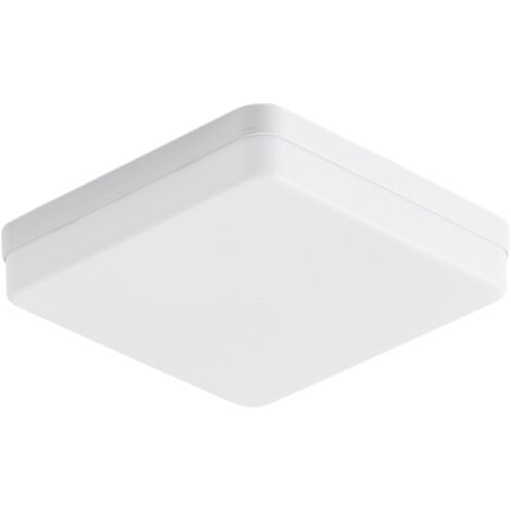Lámpara de techo LED empotrable de 24 W, cuadrada, para cocina, dormitorio y pasillo (luz blanca de 6500-7000 K).