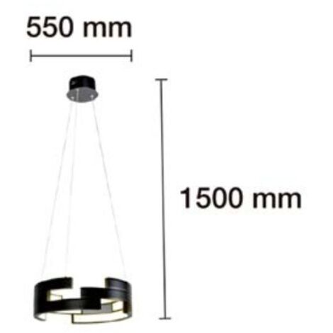 Lámpara de techo LED Horizont (78W)  Plata