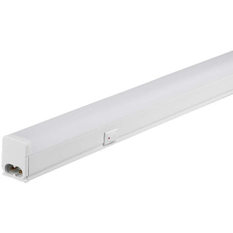 Lámpara de techo LED lineal Samsung V-TAC de 7 W y 60 cm, conectable con interruptor, blanco natural