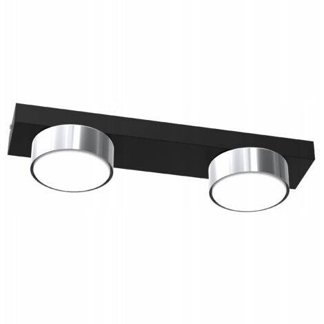 LÁMPARA DE TECHO LED LOFT GX53 CROMO NEGRO PARA SALÓN